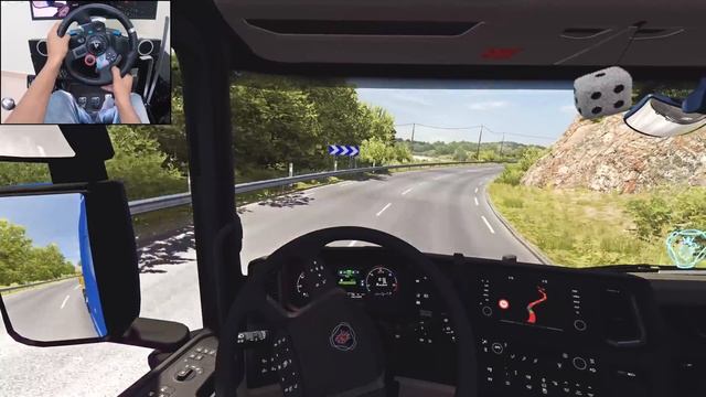 Scania S730 - Corsica | Euro Truck Simulator 2 | Logitech g29 gameplay смотреть онлайн