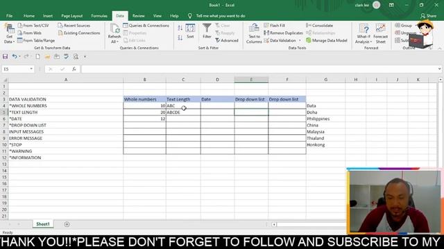 MS EXCEL DATA VALIDATION - TAGALOG TUTORIAL | PTTV смотреть онлайн