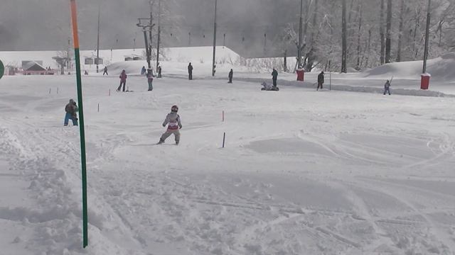 Люба 5 лет Роза Хутор Лыжный соревнования 7 03 2021 смотреть онлайн