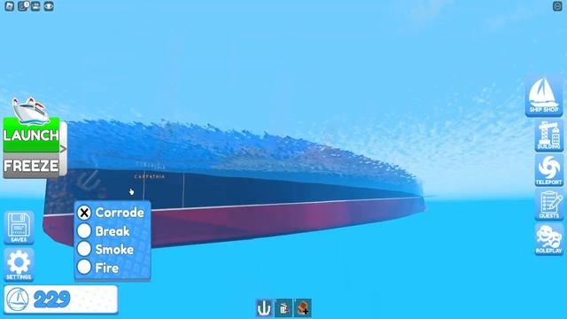 Carpathia sinking in Roblox Build A Ship to Survivor's Island (Sleeping sun) смотреть онлайн