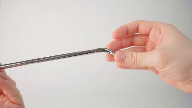 Бомбилья витая, цвет серебряный, 20.5 см