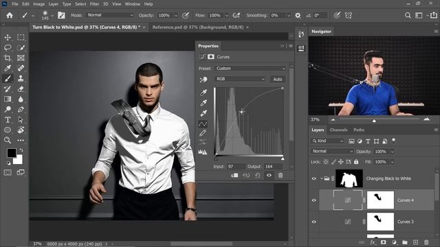 Turn EXTREME BLACK into White with Photoshop! смотреть онлайн
