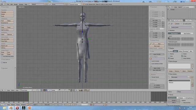 tutorial Blender 2.65 riggowanie + export do second life смотреть онлайн