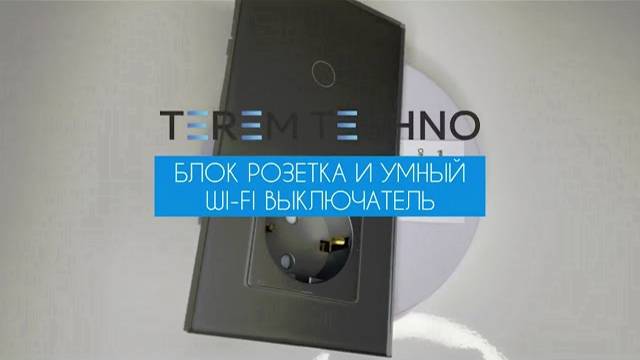 Розетка и умный выключатель Terem Techno одиночный с Алисой стеклянный серый с таймером VK-1-ROZ-сер смотреть онлайн