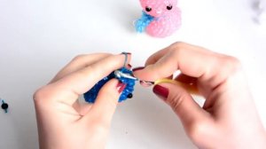 Мармеладный котик из резинок лумигуруми