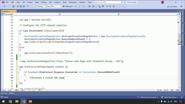Part 71. How to handle 404 errors in ASP NET Core MVC. | ASPNETCOREMVC. смотреть онлайн