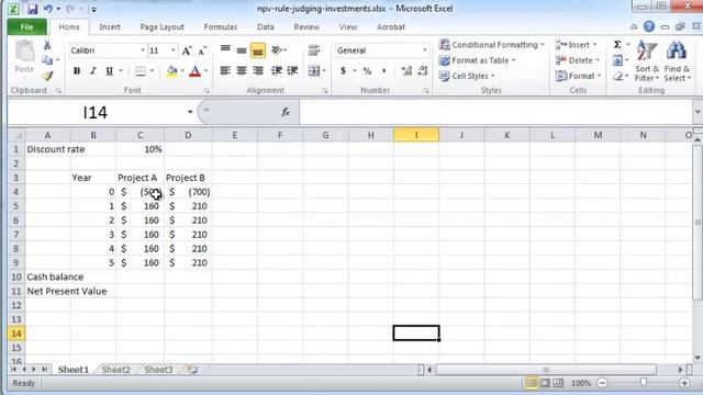Using Net Present Value (NPV) to choose among investments смотреть онлайн