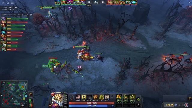 Топсон на тройке Манки Кинге с Трентом тащером! - Topson Monkey King 7.34 DOTA 2