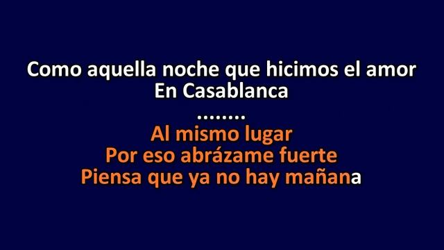 Daniel Santacruz - Casablanca - Karaoke Instrumental Lyrics - ObsKure смотреть онлайн
