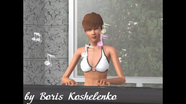 Игра на синтезаторе [The Sims 3] смотреть онлайн