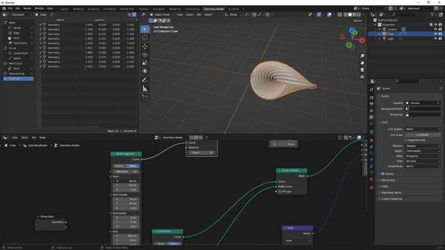 Blender 3.x - 19 - Primitive Curve Béziers sur Geometry Nodes смотреть онлайн