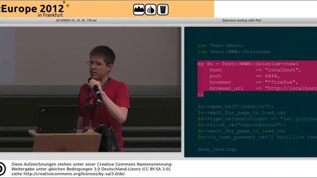 Selenium and Perl - Eric Johnson - YAPC::EU2012 смотреть онлайн