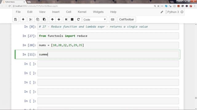 Python 3 Programming Tutorial | #5 Python lambda function with Reduce function смотреть онлайн
