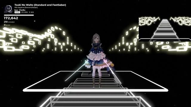 【BeatSaber】月のワルツ / 諫山実生【低スペックPCとOculus Quest 2だけでトラッキング】 смотреть онлайн