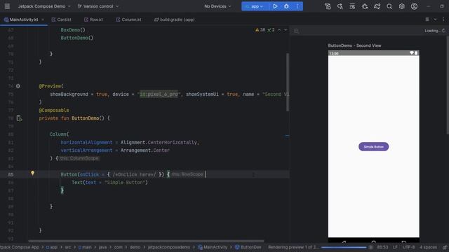 Box & Button In Jetpack Compose | Kotlin | Android | Android Studio Giraffe #jetpackcompose #kotlin смотреть онлайн