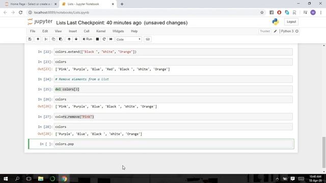LIST in Python. How to Remove Elements [Lesson#12]. Learn Python -Full course Tutorial in Urdu/Hind смотреть онлайн