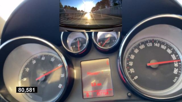 Opel Astra J 1.6t 0-Vmax TOP SPEED Acceleration смотреть онлайн