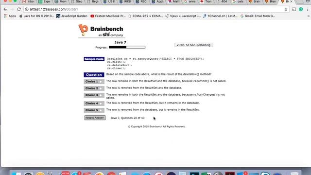 Core Java 7 Test смотреть онлайн
