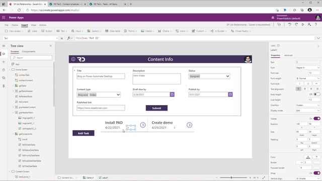 Power Apps working with SharePoint List Relationships смотреть онлайн