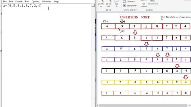 INSERTION SORT IN PYTHON PROGRAMMING|AD смотреть онлайн