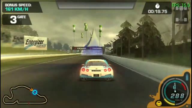 Need For Speed ProStreet PSP Nissan GT-R PROTO 2006 Test Drive смотреть онлайн