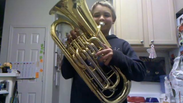 Smoke on the water on baritone horn смотреть онлайн