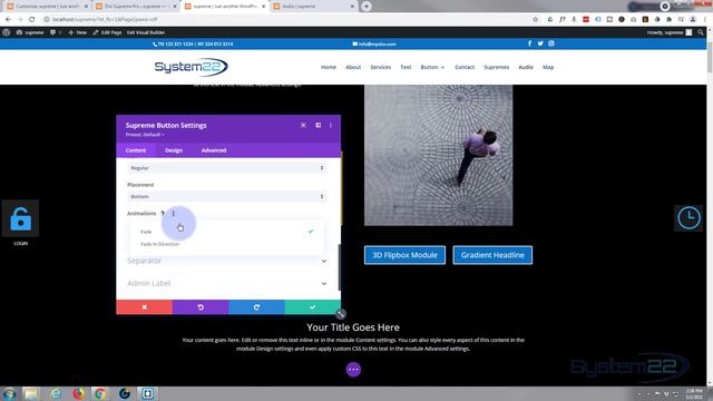 Divi Theme Dual Button Video Lightbox Popups With Divi Supreme Mudules смотреть онлайн