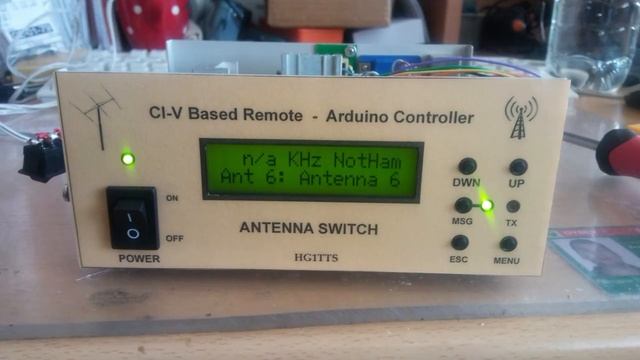 Arduino, CI-V remote antenna switch (7 antenna) /IK5PWC/ смотреть онлайн