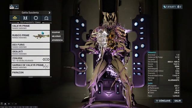 Warframe | Valkyr Prime Build Criticos Rojos смотреть онлайн