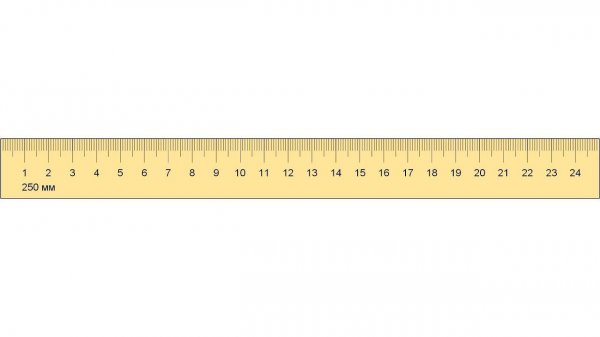 Линейка 25 см TimVisio.