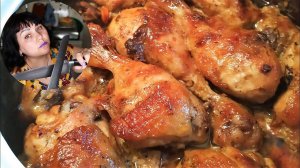 Куриная голень в соусе