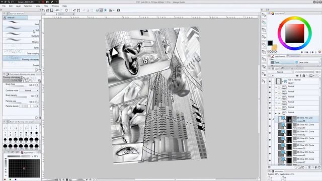Скоростное рисование манги "У Бога закончились души." в Manga studio 5 Часть 3. смотреть онлайн
