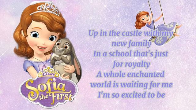 Sofia The First | Theme Song | Ariel Winter (Lyrics) смотреть онлайн