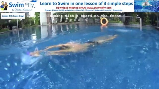 LEARN to swim FREESTYLE / Front Crawl in 3 Steps *Tutorial for BEGINNERS Kids or Adults смотреть онлайн