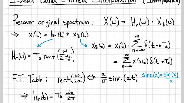 Sampling Signals (11/13) - Ideal Band-Limited Interpolation (i.e. Sinc Interpolation) смотреть онлайн
