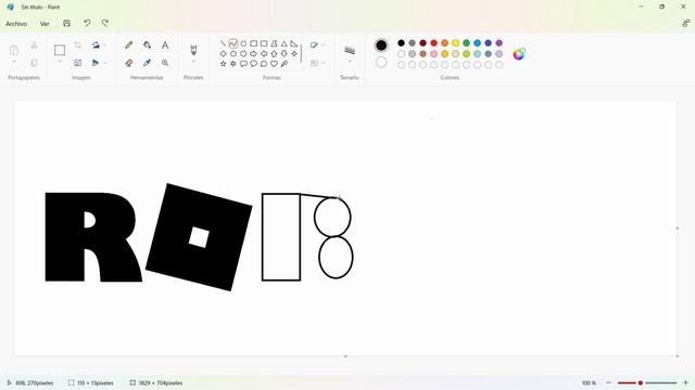 How to draw ROBLOX Logo in Ms Paint? смотреть онлайн