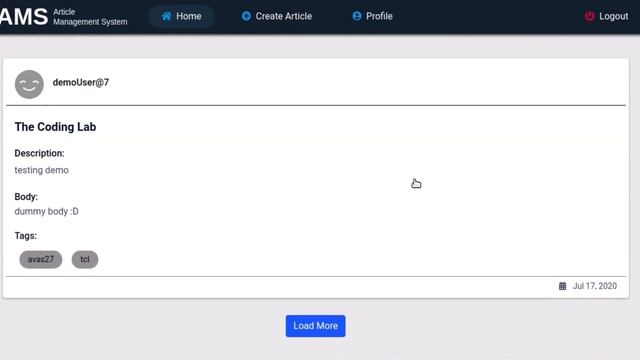 Article management system || React App || CRUD application смотреть онлайн