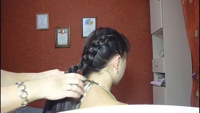 Прическа с французскими косами/колосками/french braid hairstyle смотреть онлайн