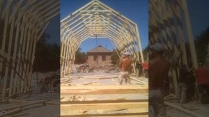 АНГАР ИЗ   ДЕРЕВА  СВОИМИ РУКАМИ   НАМНОГО  ДЕШЕВЛЕ