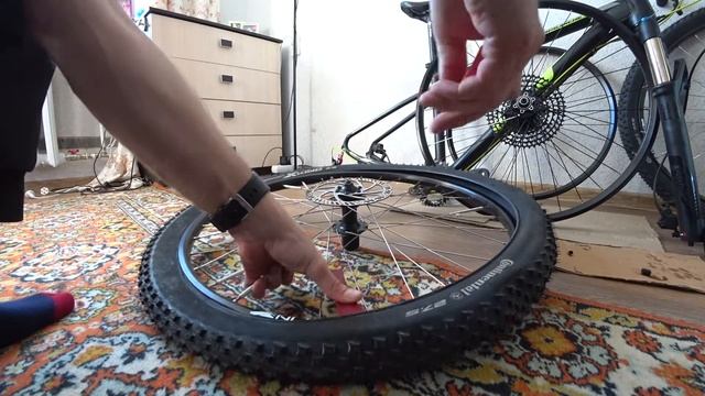 Собрал GT AVALANCHE Sport. Собрал и установил колёса.