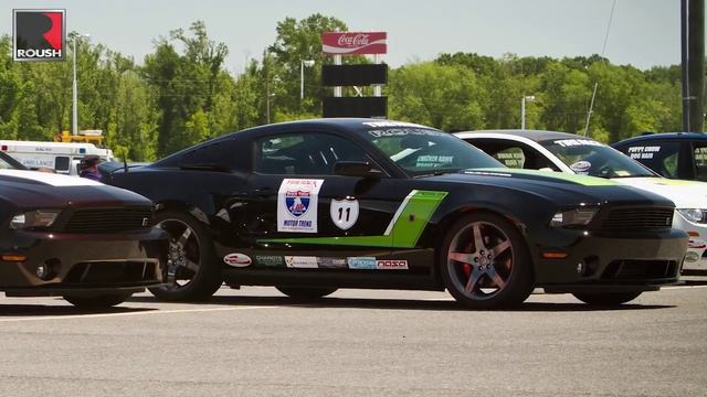 2012 ROUSH Stage 3 Mustang takes on No Problem Raceway for 2011 One Lap of America смотреть онлайн
