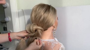 Экспресс пучок на длинные волосы Быстрые прически Вечерняя прическа за 15 минут