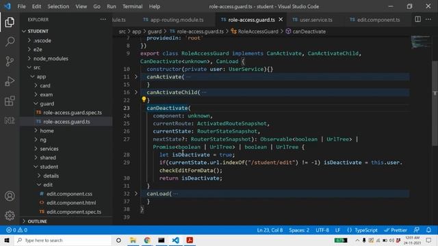 Angular canDeactivate Route Guard смотреть онлайн