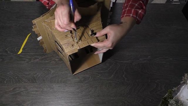 КАК СДЕЛАТЬ ДОМ ИЗ КАРТОНА своими руками//Cardboard House//DIY Witch House Using Cardboard/ドールハウス смотреть онлайн