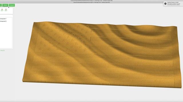 How To Make a Wavy Wooden Flag with Carbide Create Pro смотреть онлайн