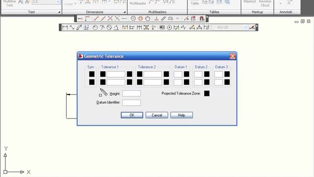 Примитивы в Autocad. Контрольный размер, допуск, маркер центра. Урок 39 смотреть онлайн