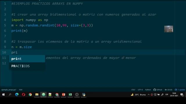 Arrays en Python con numpy # 2 смотреть онлайн