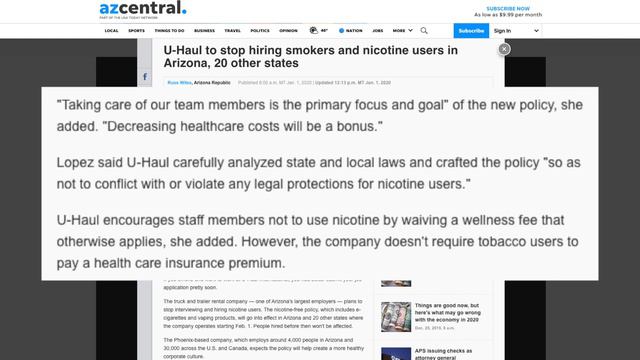 Vape News: U-Haul Vs Nicotine