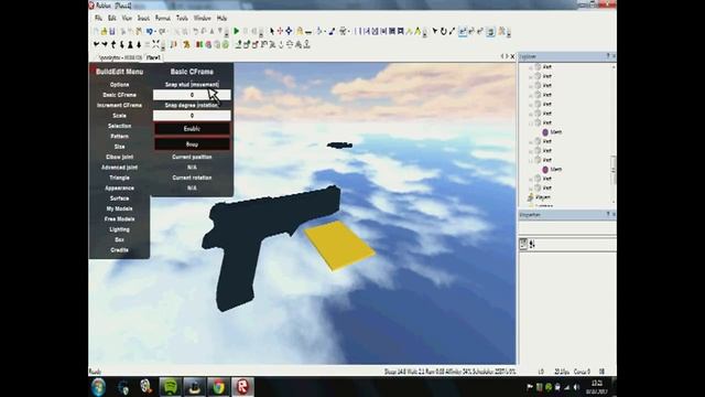 ROBLOX how to make a gun model! HD смотреть онлайн