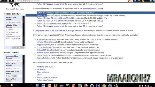 Aprender Python #2 Descargar Python 2.7 (Español) (Facil) смотреть онлайн